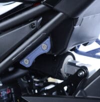 R&G RACING Rear Footrest Plate Black Kawasaki Z900