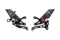 LIGHTECH verstelbare/inklapbare schakelset achter Racing omgekeerd schakelsysteem zwart/rood Aprilia RSV4