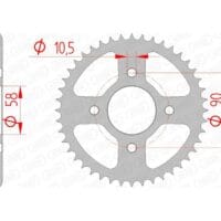 1074342002-1-800Wx800H AFAM Staal standaard achtertandwiel 10236 - 428