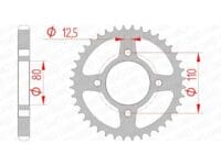 1074367005-1-800Wx800H AFAM Staal standaard achtertandwiel 10603 - 530