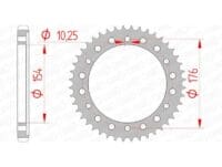 1074380001-1-800Wx800H AFAM Staal standaard achtertandwiel 10801 - 530