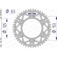 1074389008-1-800Wx800H AFAM Aluminium ultralicht achtertandwiel 11212 - 520