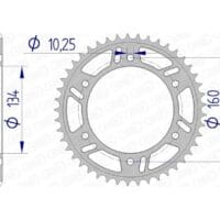 1074400003-1-800Wx800H AFAM Aluminium ultralicht achtertandwiel 11618 - 520