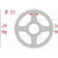 1074407001-1-800Wx800H AFAM Staal standaard achtertandwiel 12115 - 420