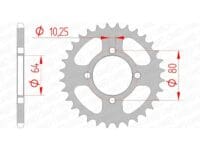 1074416001-1-800Wx800H AFAM Staal standaard achtertandwiel 12214 - 520