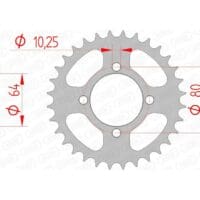 1074416001-1-800Wx800H AFAM Staal standaard achtertandwiel 12214 - 520