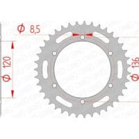 1074429001-1-800Wx800H AFAM Staal standaard achtertandwiel 12304 - 520