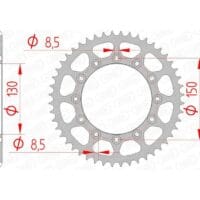 1074433005-1-800Wx800H AFAM Staal zelfreinigend achtertandwiel 12323 - 520