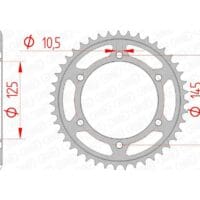 1074451002-1-800Wx800H AFAM Staal standaard achtertandwiel 12603 - 525