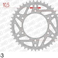 1074460001-1-800Wx800H AFAM Staal standaard achtertandwiel 12814 - 520