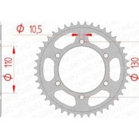 1074461003-1-800Wx800H AFAM Staal standaard achtertandwiel 12815 - 525