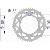 1074471004-1-800Wx800H AFAM Aluminium achtertandwiel 13323 - 520
