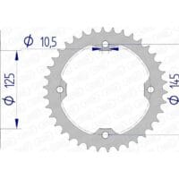 1074472003-1-800Wx800H AFAM Aluminium achtertandwiel 13407 - 520