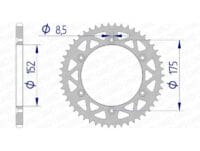 1074475001-1-800Wx800H AFAM Aluminium achtertandwiel 13508 - 520