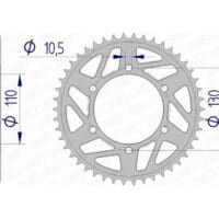1074478010-1-800Wx800H AFAM Aluminium achtertandwiel 13814 - 520