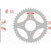 1074489004-1-800Wx800H AFAM Staal standaard achtertandwiel 14201 - 428