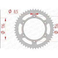 1074495003-1-800Wx800H AFAM Staal standaard achtertandwiel 14206 - 520
