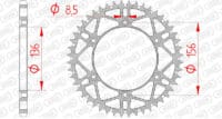 1074496001-1-800Wx800H AFAM Staal zelfreinigend achtertandwiel 14206 - 520