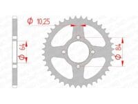 1074508002-1-800Wx800H AFAM Staal standaard achtertandwiel 14310 - 520