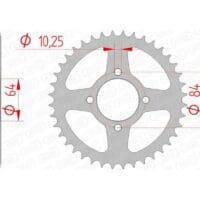 1074508002-1-800Wx800H AFAM Staal standaard achtertandwiel 14310 - 520