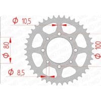 1074509001-1-800Wx800H AFAM Staal standaard achtertandwiel 14312 - 520