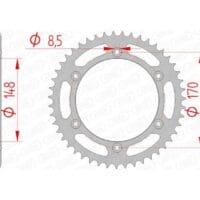 1074518001-1-800Wx800H AFAM Staal standaard achtertandwiel 14501 - 520