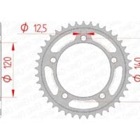 1074531001-1-800Wx800H AFAM Staal standaard achtertandwiel 14911 - 530