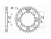 1074532005-1-800Wx800H AFAM Aluminium ultralicht zelfreinigend achtertandwiel 15104 - 428