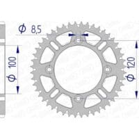 1074532005-1-800Wx800H AFAM Aluminium ultralicht zelfreinigend achtertandwiel 15104 - 428