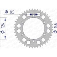 1074537005-1-800Wx800H AFAM Aluminium achtertandwiel 15203 - 520