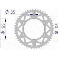 1074537009-1-800Wx800H AFAM Aluminium achtertandwiel 15203 - 520