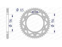 AFAM Aluminium achtertandwiel 15206 - 520
