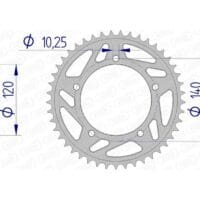 1074551009-1-800Wx800H AFAM Aluminium achtertandwiel 15605 - 520