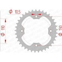 1074569001-1-800Wx800H AFAM Staal standaard achtertandwiel 16406 - 520