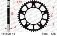 1074570001-1-800Wx800H AFAM Staal standaard achtertandwiel 164600 - 525