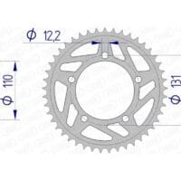 1074578006-1-800Wx800H AFAM Aluminium achtertandwiel 165801 - 520