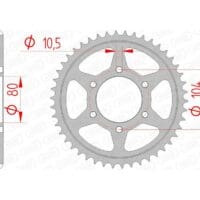 1074585001-1-800Wx800H AFAM Staal standaard achtertandwiel 16604 - 530
