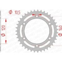 1074586003-1-800Wx800H AFAM Staal standaard achtertandwiel 16605 - 525