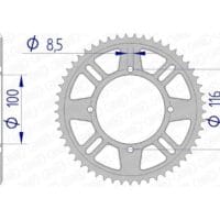 1074597002-1-800Wx800H AFAM Aluminium achtertandwiel 17105 428