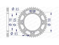 1074598001-1-800Wx800H AFAM Aluminium ultralicht zelfreinigend achtertandwiel 17107 420