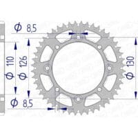 1074598001-1-800Wx800H AFAM Aluminium ultralicht zelfreinigend achtertandwiel 17107 420