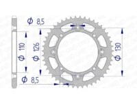 AFAM Aluminium achtertandwiel 17107 420