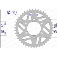 1074608001-1-800Wx800H AFAM Aluminium achtertandwiel 17610 525