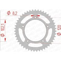 1074615001-1-800Wx800H AFAM Staal standaard achtertandwiel 35104 - 420