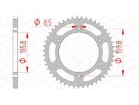 1074621001-1-800Wx800H AFAM Staal standaard achtertandwiel 35304 - 520