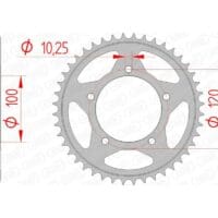 1074626005-1-800Wx800H AFAM Staal standaard achtertandwiel 35802 - 525
