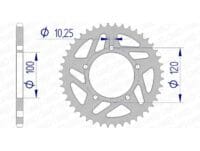 AFAM Aluminium achtertandwiel 36801 - 520