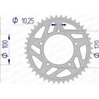 1074636003-1-800Wx800H AFAM Aluminium achtertandwiel 36802 - 525