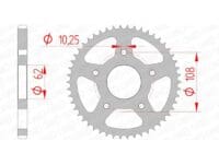 1074661001-1-800Wx800H AFAM Staal standaard achtertandwiel 47201 - 428