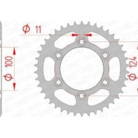 1074667011-1-800Wx800H AFAM Staal standaard achtertandwiel 50602 - 520